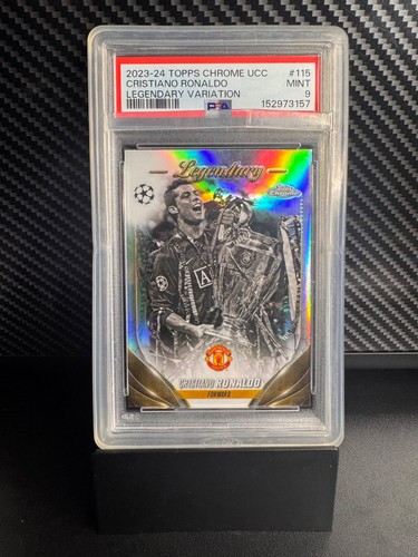 2023-24 Topps Chrome UCC Cristiano Ronaldo Legendary Variation Psa 9