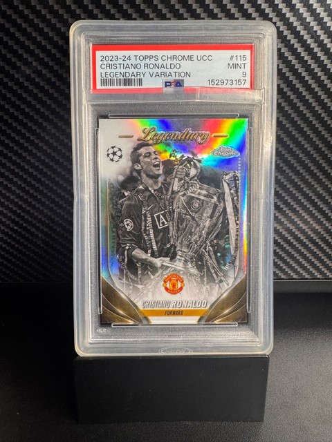 2023-24 Topps Chrome UCC Cristiano Ronaldo Legendary Variation Psa 9