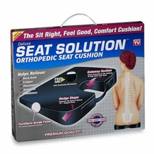 AS SEEN ON TV SEAT SOLUTION ORTOPEDIC DELUXE SEAT SOLUTION COMFORT CUSHION