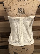 VINTAGE NEW by MAIDENFORM SHINY BEIGE NYLON SPANDEX CORSET WAIST TRAINER SZ 2XL