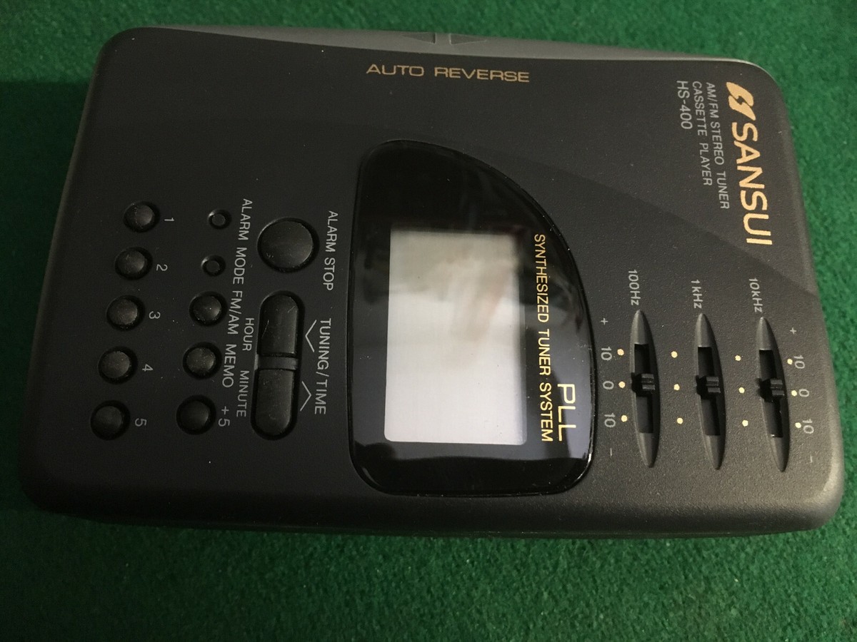 SANSUI HS-400 PERSONAL CASSETTE PLAYER AND RADIO NEW OLD STOCK