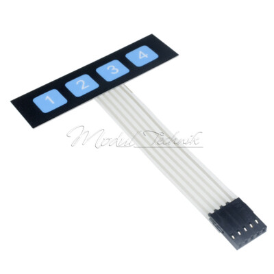 1x4 Matrix Array 4 Key Membrane Switch Keypad Keyboard 4 Keys for Arduino-