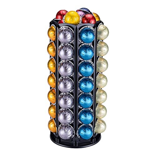 Coffee 80 Pod Holder Carousel Stand Nespresso Vertuo Capsule Storage Organizer - Picture 1 of 7