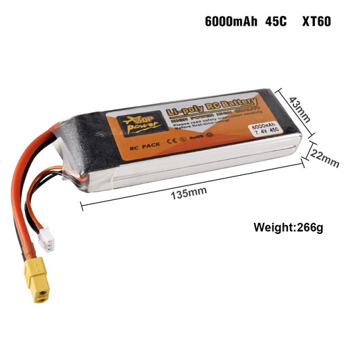 RC 2s 7.4V 650-6000mAh Lipo Akku 25-75C XT60/ T/ JST für RC Auto Boot Drohne - Bild 21 von 39