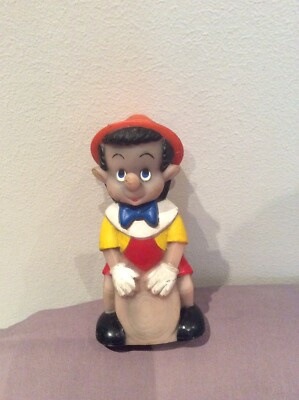 Rarissimi pupazzo in gomma pinocchio vintage da collezione