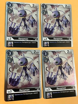 4x Keramon P-013 P (Playset) Foil Digimon CCG | Resurgence Booster Near ...