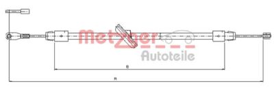 Metzger 10.9457 cable, parking brake for Mercedes-Benz