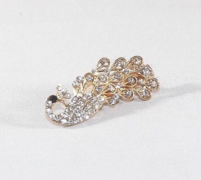 Gold Crystal Peacock Hair Clop Amazon.com : Beautiful Jewelry Peacock Design Crystal Women  main image 4