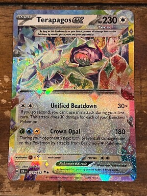 128 142 pokemon card Terapagos ex 2024 Stellar Crown 128/142 Double Rare Trading card games Terapagos Ex - 128/142 -
