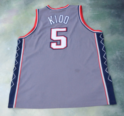 RARE Vintage Champion NBA New Jersey Nets Jason Kidd #5 Jersey