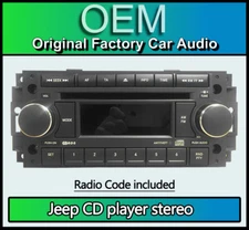 Jeep Compass CD player, Jeep P05064067AE car stereo with radio code