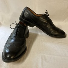 Allen Edmonds Mens Chester Black Leather Wingtip Oxfords 11.5B 11.5 B USA Made