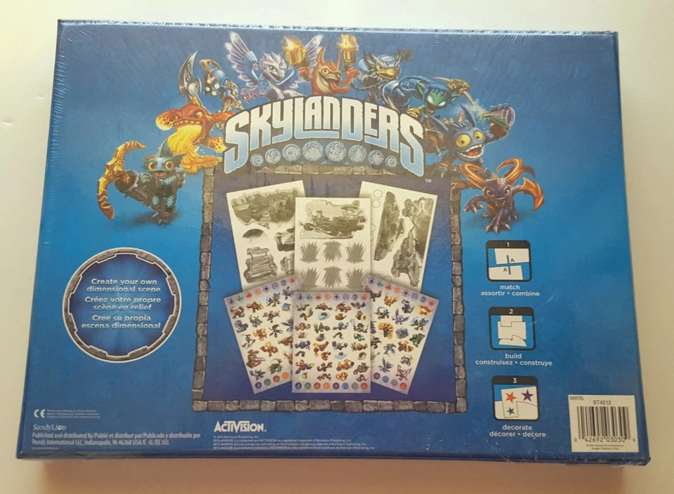 Skylanders Activision 3-D Stickers & Punch Outs Set Kit NEW Factory Sealed - Image 3 of 4