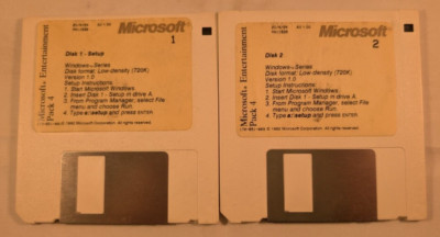 Microsoft Entertainment Pack 4  1992 auf 2 Disketten GETESTET