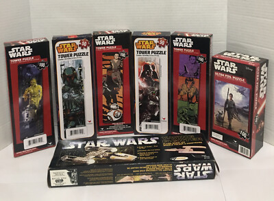Disney Star Wars Tower Puzzle 100 piece  The Force Awakens  Lot