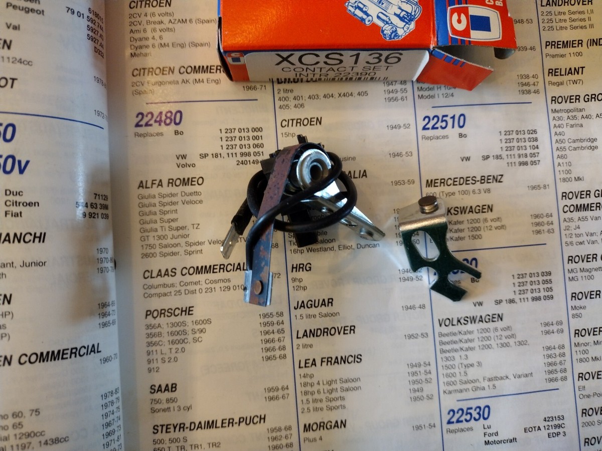 DUCELLIER IGNITION CONTACT POINTS FITS: AUSTIN ALLEGRO MAXI