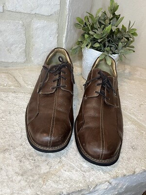 Johnston & Murphy Shuler Bicycle dark brown Oxfords sz 11.5 