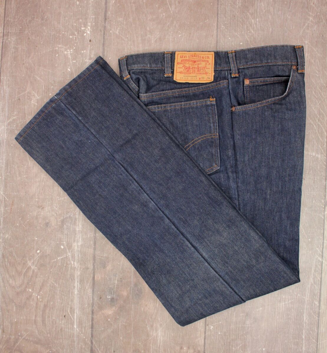 Men's VTG 1980s Fleece Lined Levi's Orange Tab Jeans Sz Men's VTG 1980s Fleece Lined Levi's Orange Tab Jeans Sz