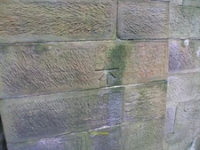 Photo 6x4 Close-up of the benchmark on Thurgoland Bridge For a wider view c2012