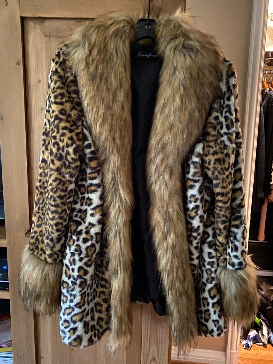 Leopard faux fur cheap