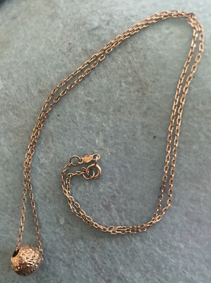 VINTAGE FUNKELNDE 18'' KETTE HALSKETTE MIT STERLING PERLE WUNDERSCHÖN JCM CHINA 925
