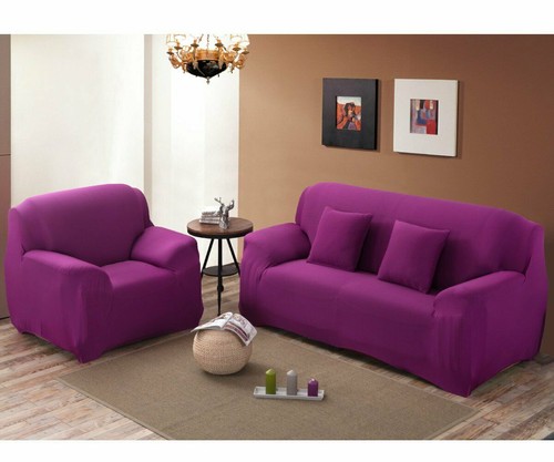 Stretch 1 2 3 4 Seater Sofa Covers Couch Chair Protector Solid/ Floral Slipcover - Picture 9 of 24