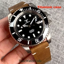 Tandorio Titanium Automatic Watch for Men 40mm 20ATM NH35 PT5000 Sapphire Glass