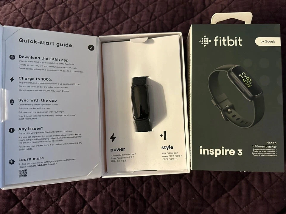 Fitbit Inspire 3 | Heart Rate Monitor | Health & Fitness Tracker | open box - Image 3 of 4
