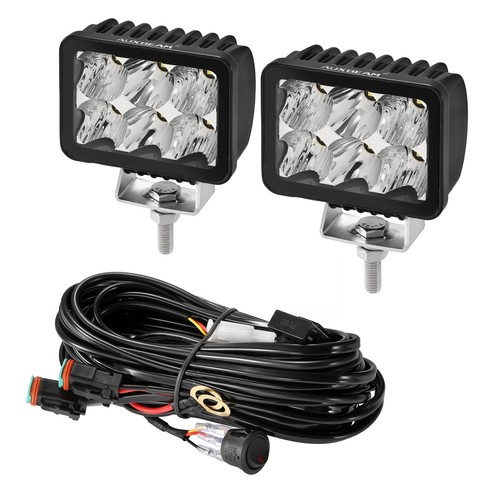 Auxbeam 3" INCH LED Work Light Pods Spot Flood Offroad Lamp Truck Pickup ATV UTV - Picture 10 of 11