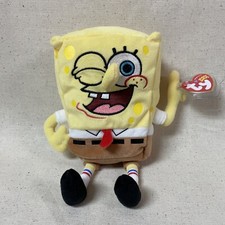 NWT SpongeBob SquarePants Thumbs Up TY Beanie Babies 2004 Plush