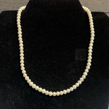 Vintage STAUER Real Pearls  Necklace Sterling...