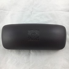 ANNE KLEIN Eyeglasses Sunglasses Shades Brown Hardshell Glasses Case Snap Clam