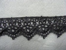 Guipure Black Trim - 2 mts