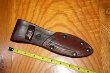  Custom THICK Leather { COLD-STEEL } canadian belt Knife Sheath-USA