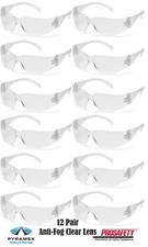 12 Lightweight CLEAR ANTI FOG Construction Work Eyewear Shooting Safety Glasses