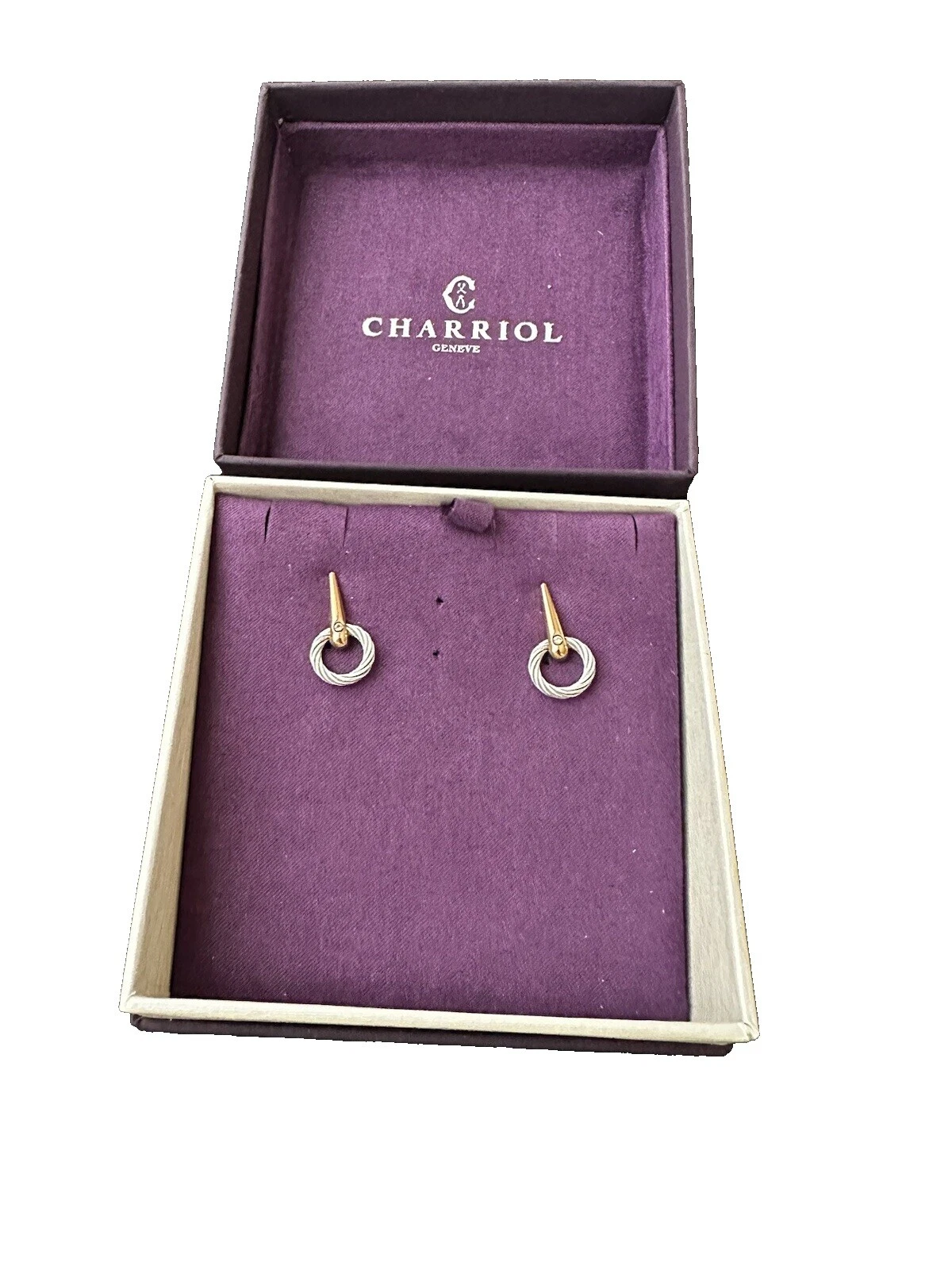 Joyería de Moda Charriol topacio blanco