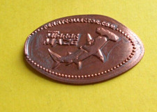 Odysea Mirror Maze elongated penny Scottsdale AZ USA cent Hammerhead Shark coin