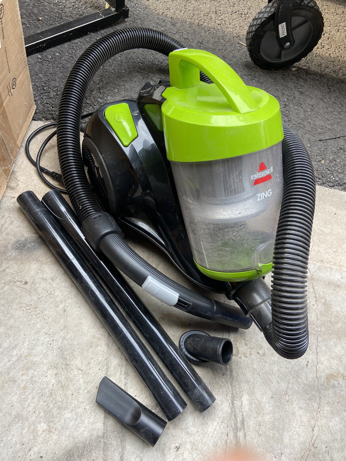 BISSELL Zing Lightweight, Bagless Canister Vacuum, 2156A (Black/Citrus