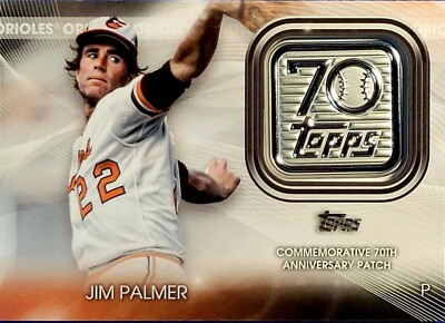 2021 Topps Series 2 70th Anniversary Logo Patch #T70P-JP Jim Palmer