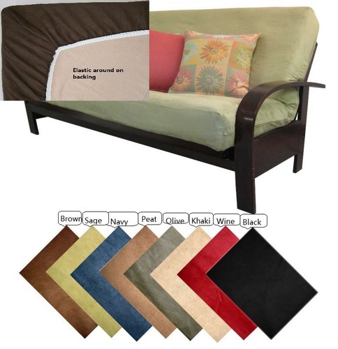 Octorose ® Bonded Micro Suede Easy Fit Fitted Futon Covers in More Color & Size - Picture 9 of 14