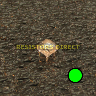 10x Piranha Super Flux Green LED 5mm Water Clear Dome Wide Angle 4-Pin 10pcs V45