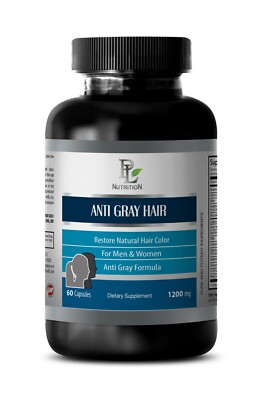 No gray hair  ANTI GRAY HAIR CARE Anti Gray Hair Supplement for adult 1 Bottle