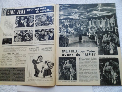 CINEMONDE N°1272 25/12/1958 ADDAMS TILLER BARDOT FERNANDEL SCHNEIDER WAGNER - Picture 3 of 11