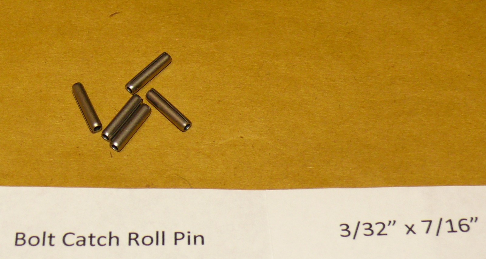 6  SPIRAL COILED HARDENED SS 3/32" x 7/16" ROLL PINS Mil Spec MADE IN USA