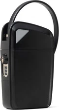 Portable Indoor/Outdoor Lock Box Safe with Key and Combination Access Compact