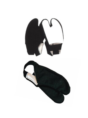 Half-Tabi japanese kendo Foot protector TOE protector leather sole sell  in 1pc