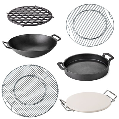 Flash Grillrost Einsatz BBQ Grillgitter Pizzastein Pfanne Wok Grillsystem
