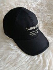 Burberry Logo Embroidery Baseball Cap - Black - BNWT - size M