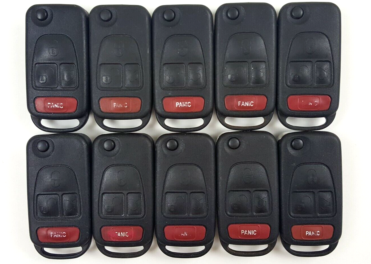 LOT OF 10 ORIGINAL MERCEDES BENZ ML W163 98-05 FLIP OEM KEY LESS