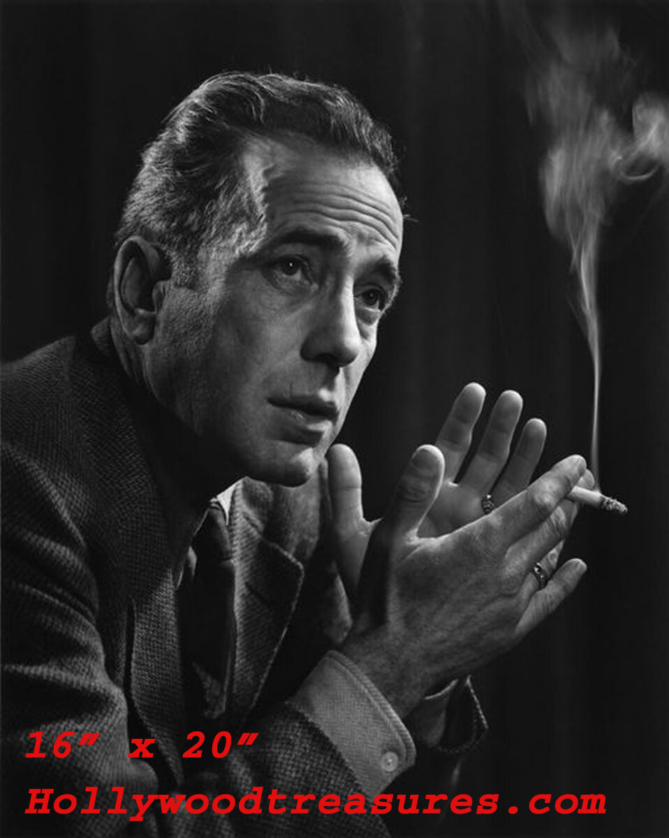 humphrey bogart cigarette Humphrey Bogart~Cigarette~Poster~ Classic Photo~16